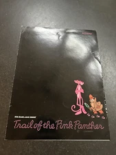 TRAIL--PINK PANTHER Film SCREENING PROGRAM-PETER SELLERS-'82 (2-pp, 4-sided) VG+