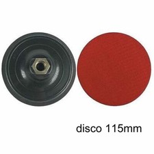 Platorello porta disco carta vetrata a strappo cuffia smerigliatrice 115mm