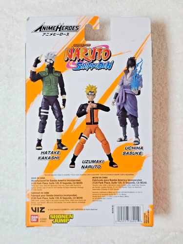 Anime Heroes UZUMAKI NARUTO Action Figure Bandai Shonen Jump Naruto Shippuden - Picture 5 of 6