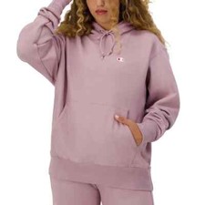 Champion GF510 Womens Reverse Weave Heavyweight Hoodie Sweatshirt Purple Small