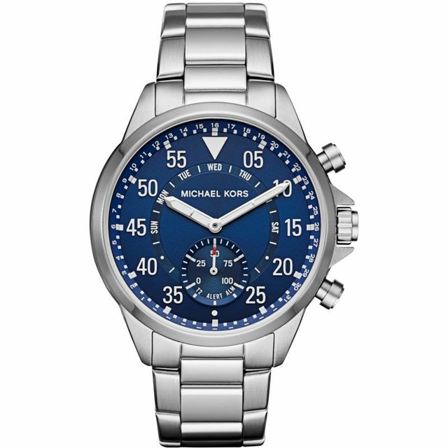 silver michael kors smartwatch mens