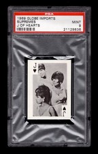 PSA 9 THE SUPREMES with DIANA ROSS on 1969 Card HIGHEST EVER GRADED