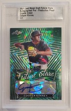 2021 Leaf Metal Draft FS Crystal Green Cooper Kinney Autograph RC 1/1 Auto