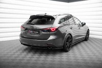 Cup Diffusor Heck Ansatz FüR Mazda 6 Mk3 Facelift Schwarz Hochglanz
