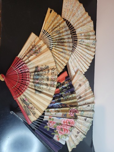 Stunning Collection Of Antique Fans Hand Fans Oriental Fans And More
