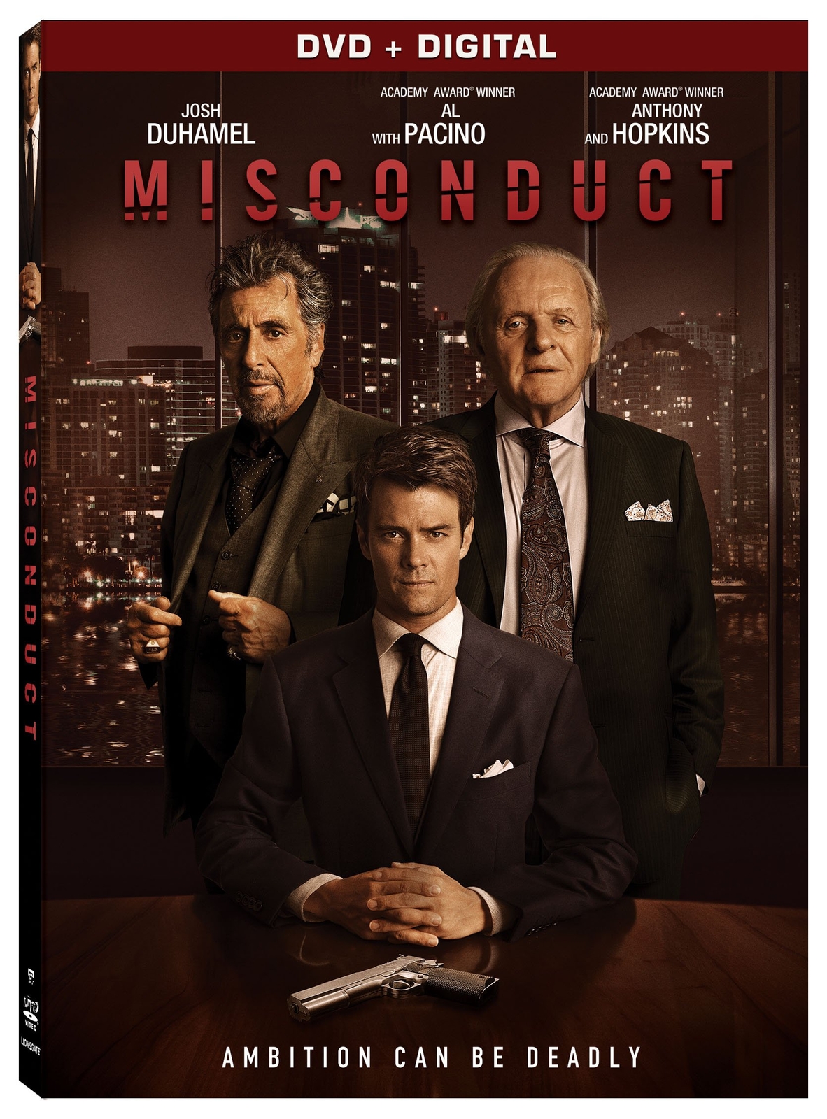 Misconduct DVD Al Pacino Anthony Hopkins Josh Duhamel Julia Stiles Thriller