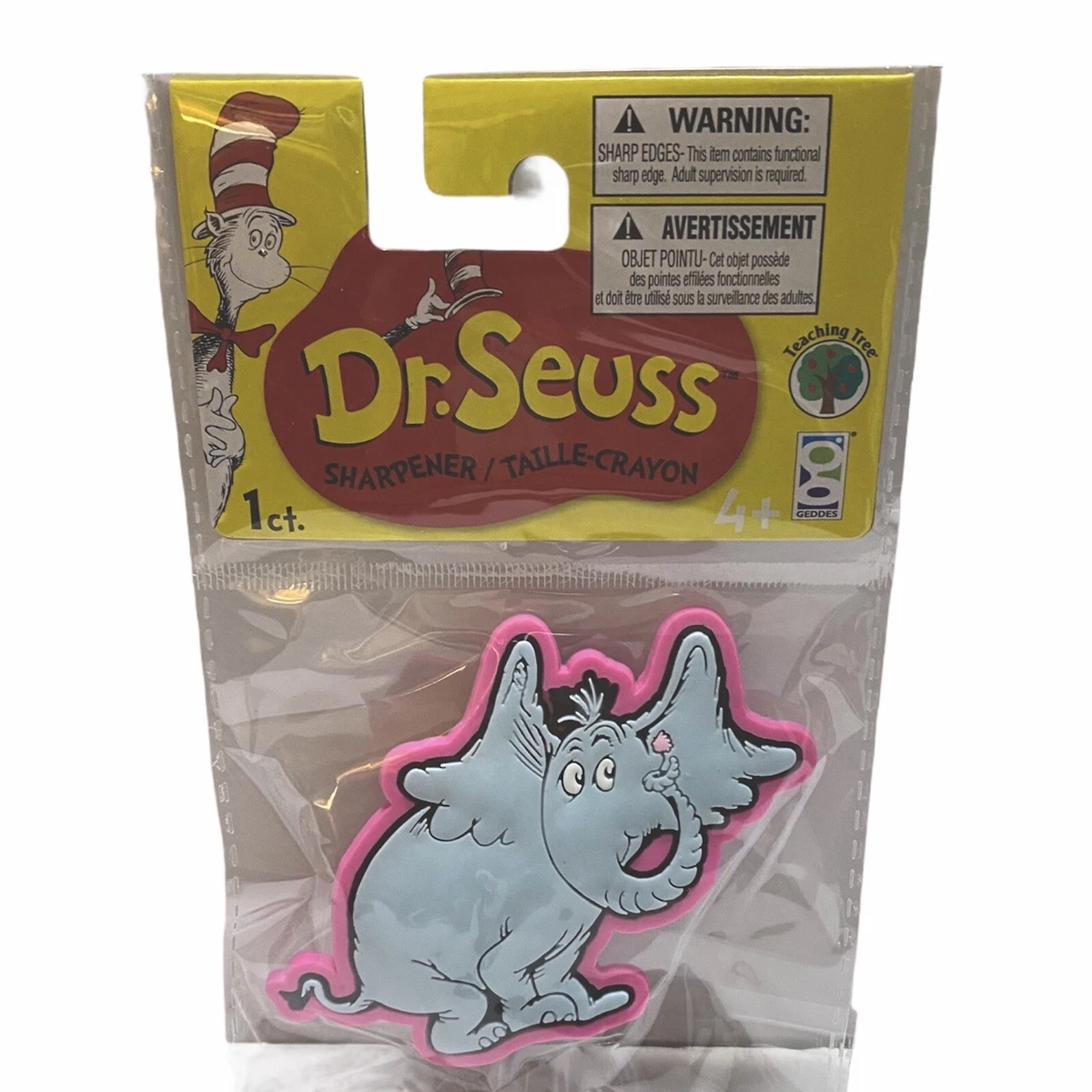Dr. Seuss Laser Cut Pencil Sharpener 3.25 x 3in Horton Hears A
