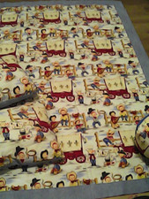 Michael Miller Lil Cowpokes Crib Toddler Bed Set - Quilt  3 Pillows Handmade