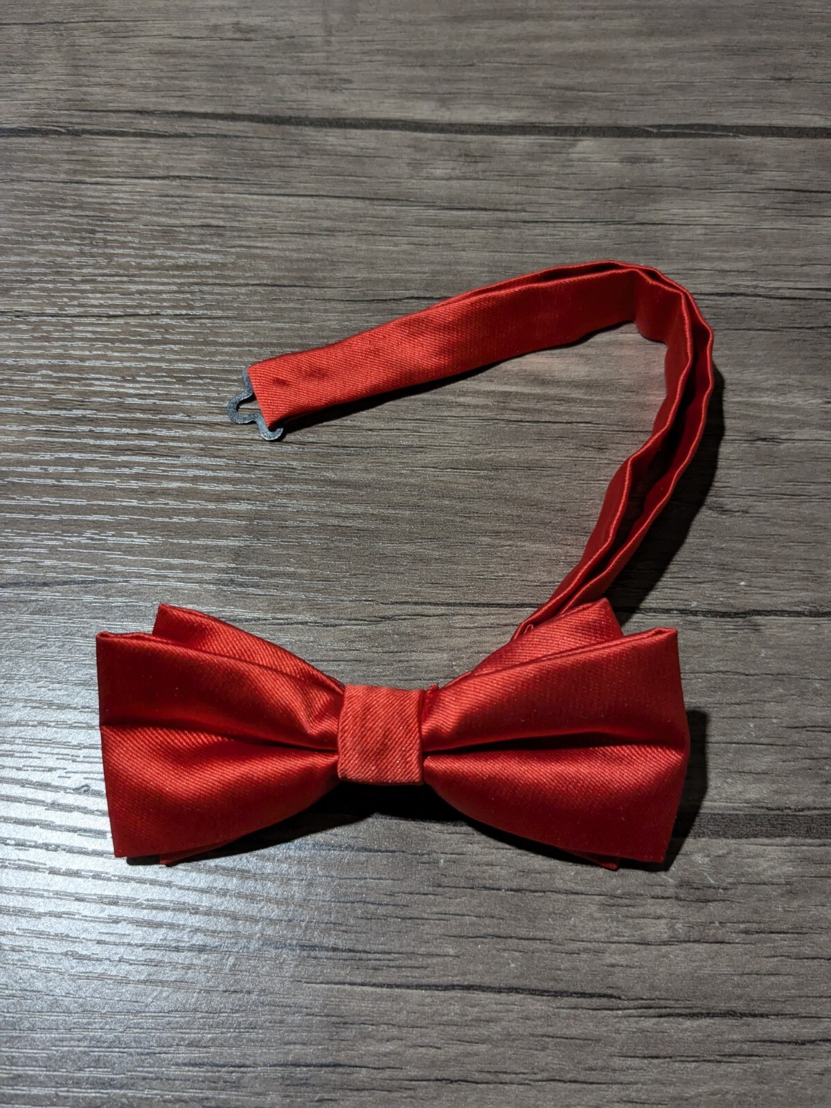 2 Solid Butterfly Double Deck Pre-Tied Red Bow Tie - image 4