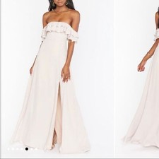 Show Me Your MuMu Emma ruffle maxi dress Size Small NWT - only one strap READ