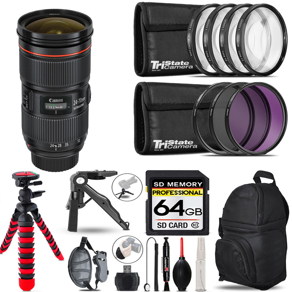 Canon EF 24-70mm f/2.8L II USM Zoom Lens + 18-Piece Macro Fusion