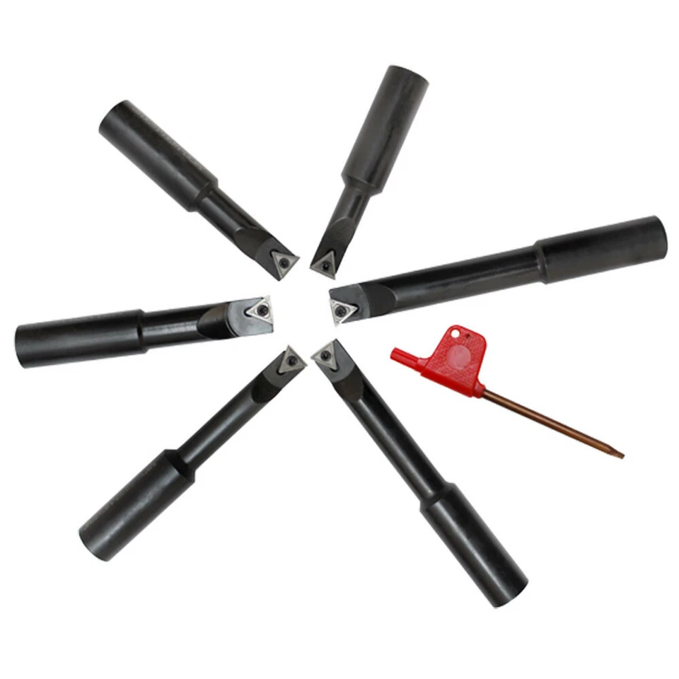 Juego de 6 barras de perforación indexables de vástago de 5/8" de 5 piezas inserto TCMT gratuito ENVÍO GRATUITO Foto 2 de 4