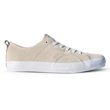 State Footwear Skateboard Shoes Harlem White Suede