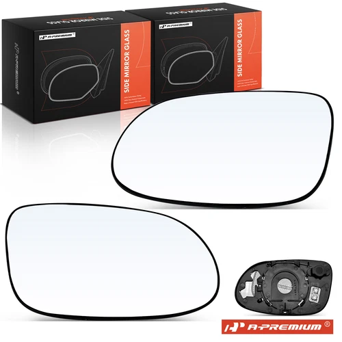 A-Premium 2x Mirror Glass Heated w/ Power Adjust for Mercedes-Benz CLK320 CLK350