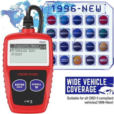 OBD2 Scanner MS309 Universal Car Engine Fault Code Reader, Diagnostic Scan Tool