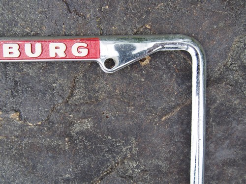 Vintage Bud Smail Greensburg PA Metal Embossed Dealer License Plate Frame - Picture 3 of 7