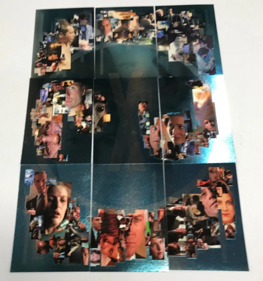INKWORKS THE X-FILES SEASON 4 TO 8 TRADING CARD COMPLETE 9 FOIL PUZZLE CARD SET - Image 3 of 4