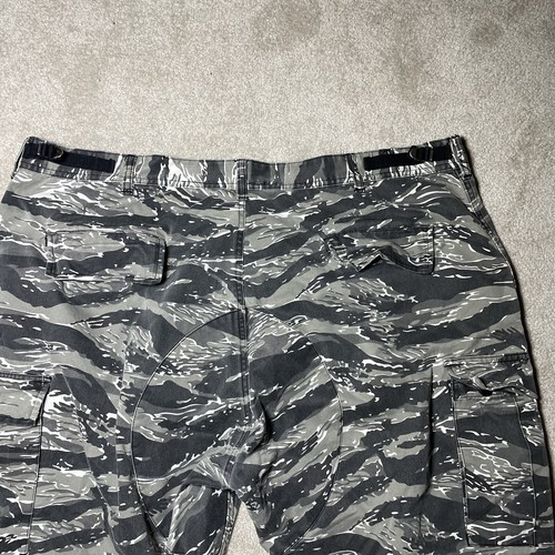 Pantaloni mimetici vintage Tiger Stripe grigi Y2K anni 90 retrò uomo XXL combattimento cargo militare - Foto 6 di 9