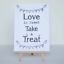 thumbnail 2  - Wedding Love is Sweet Sign A5 | White Table Decoration With Easel Stand