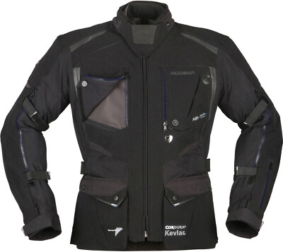 MODEKA Motorradjacke TALISMEN schwarz Sympatex elastisch Aramid SAS-TEC Gr. L