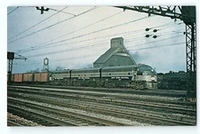 New York Central Railroad 1652 A-B-A F7 Engine Collin Wood OH VTG Postcard