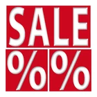 3 sticker set sticker sale 20cm + percent sign 10cm discount 4061963007938