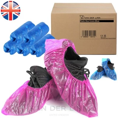 VDL DISPOSABLE SHOE COVER OVERSHOES PLASTIC ANTI SLIP CLEANING PROTECTIVE SAFETY