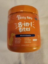 ZESTY Paws 90ct MULTIFUNCTIONAL 8 in 1 Chews for Dogs CHICKEN 09/2025