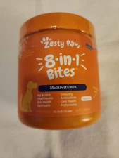 ZESTY Paws 90ct MULTIFUNCTIONAL  8 in 1 Chews for Dogs CHICKEN 09/2025