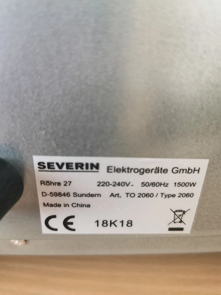 Severin Back/Toastofen! Top Zustand! - Bild 3 von 4