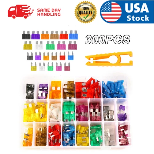 300 PCS Car Blade Fuse Assortment Assorted Kit Blade Set Auto Truck Automotive - Bild 11 von 18