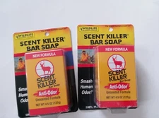 Lot of 2 Wildlife Research Scent Killer Anti-Odor Bar Soap 4.5 oz New UNScented