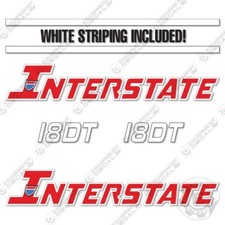Fits Interstate 18DT Decal Kit Flatbed Trailer - 7 YEAR OUTDOOR 3M VINYL!