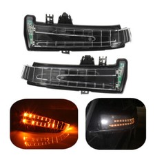 1 Pair Turn Signal Side Mirror LED Lights Cover Cap for Benz 2129067401/501
