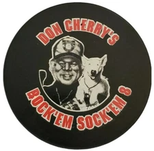 DON CHERRY'S ROCK EM SOCK'EM 8 VINTAGE OFFICIAL PUCK 🇨🇦 VICEROY MFG. RARE