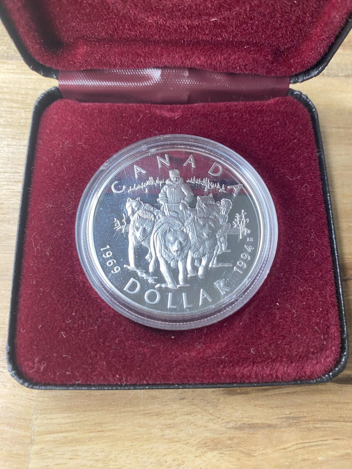 1994 Canada Proof Silver Dollar ( RCMP Dog Patrol )
