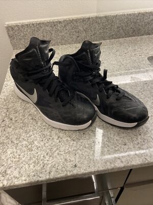 Size 7.5 - Nike Lunar Hyperquickness TB Black Silver
