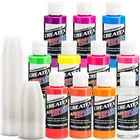 10 Createx Fluorescent Colors Airbrush Paint Set - Craft, Hobby, Art