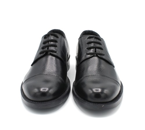 Antony Sander scarpe da uomo classiche in vera pelle cervo nere eleganti derby - Imagen 4 de 6