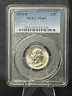 1955 D ** Washington Quarter ** PCGS MS66 ** Key Date Silver **