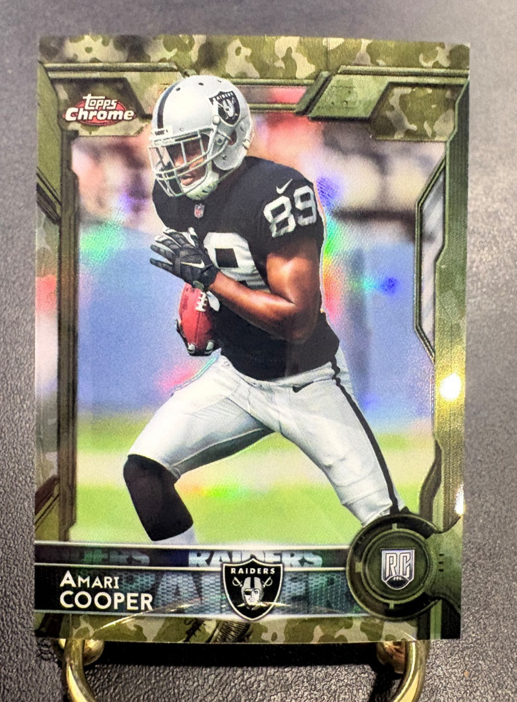 2015 Topps Chrome AMARI COOPER "Camo Refractor" Raiders Rookie /499 Alabama RC!