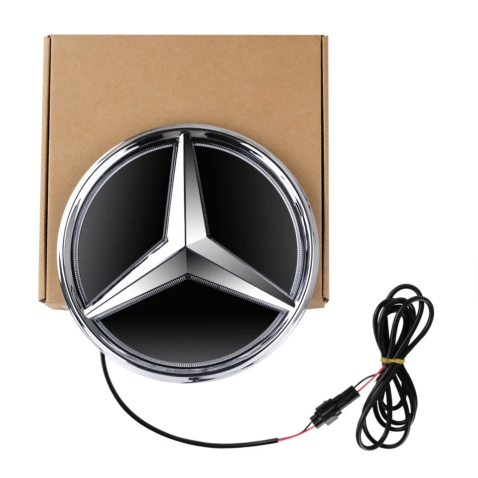 Illuminated Grille Star Emblem Chrome Fit For Mercedes-Benz E300 E450 E550 AMG - Image 3 of 4