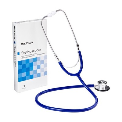 McKesson General Exam Stethoscope Royal Blue Tube 22 inch 01-670RBGM 1 Ct