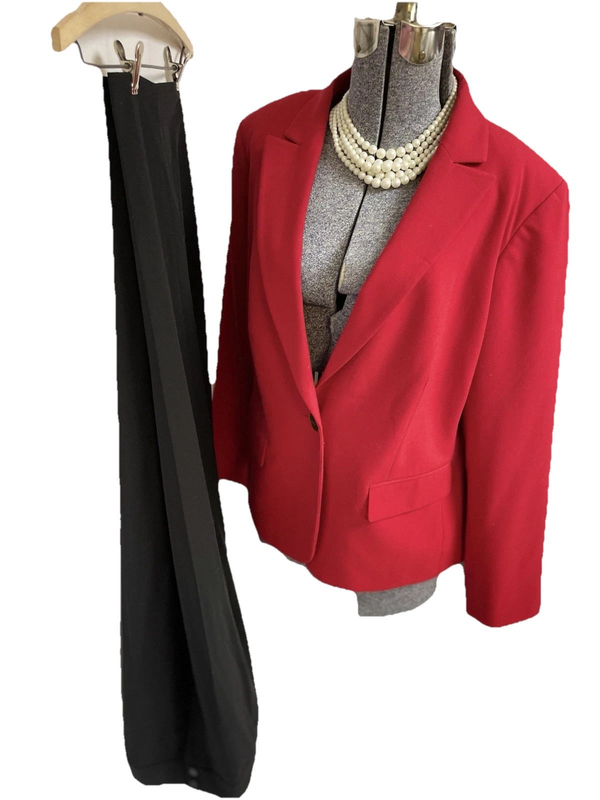 NEW Calvin Klein Pant Suit Size 16W Two Piece Set Pockets Traditional Fit  EXEC image 6