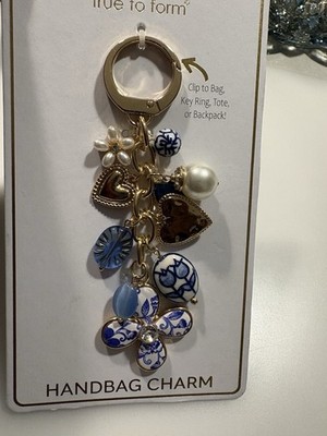 True To Form Blue Handbag Charm