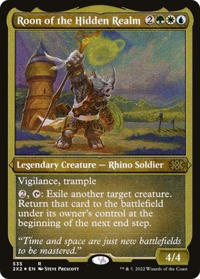 Foil Roon of the Hidden Realm (Foil Etched) - 535 - NM - Double Masters 2022