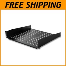 Universal 19" Vented Rack Shelf - Heavy Duty Steel