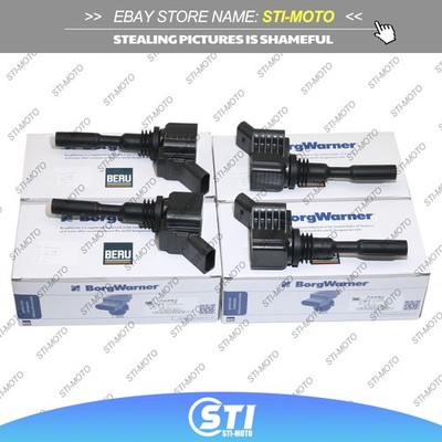 4Pcs Ignition Coil Spark Plug For Audi A1 A3 VW Golf Jetta Polo EA211 1.4T 1.6