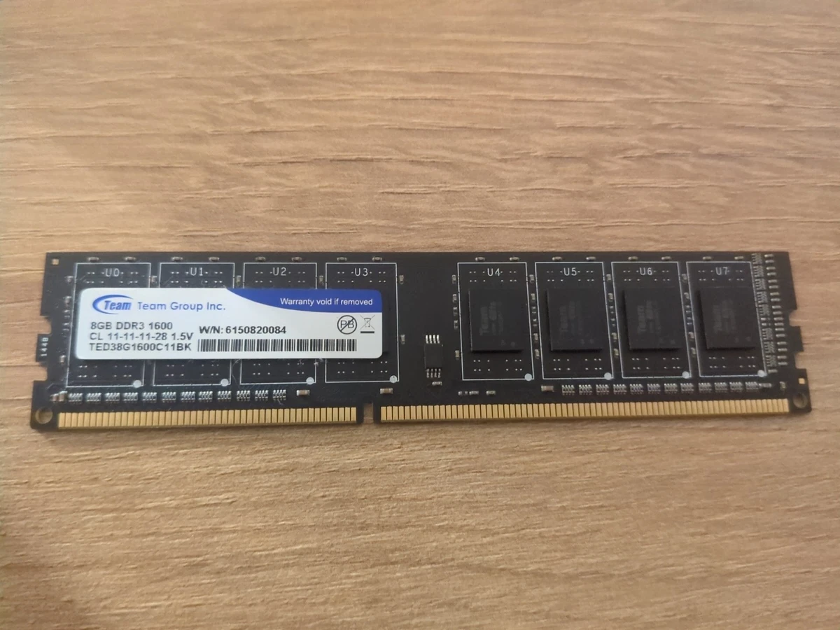 Team Group DDR3 SDRAM 8 GB Total Capacity Memory (RAM) for sale | eBay
