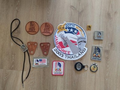 2003 World Scout Jamboree Thailand BSA contingent stuff / badges / patch lot